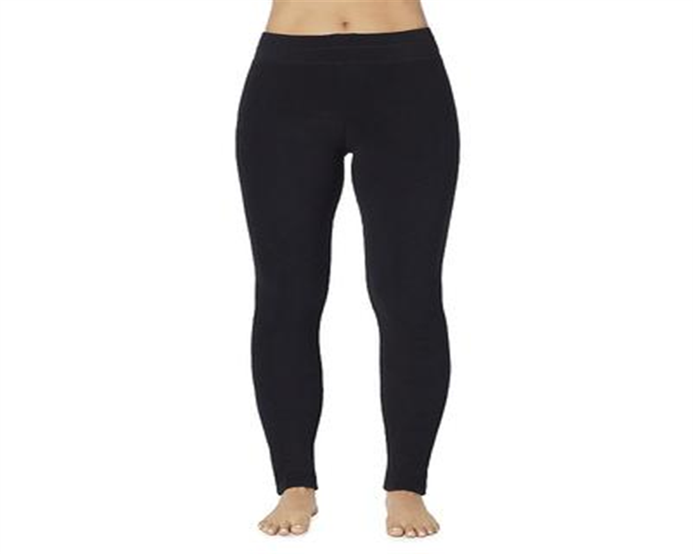 Cuddl Duds Women's Fleecewear with Stretch Leggings Black Size X-Small