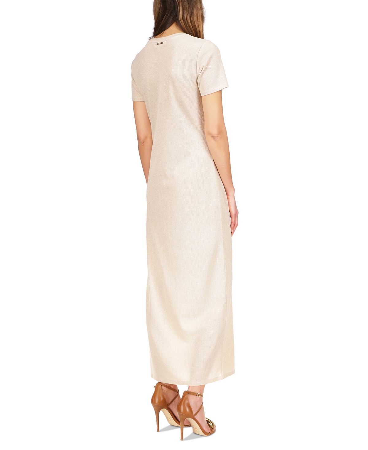 Michael Kors Women's Ribbed T-Shirt Dress White