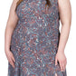 Michael Kors Women's Paisley Scoop Maxi Tank Dress Blue Size 3X