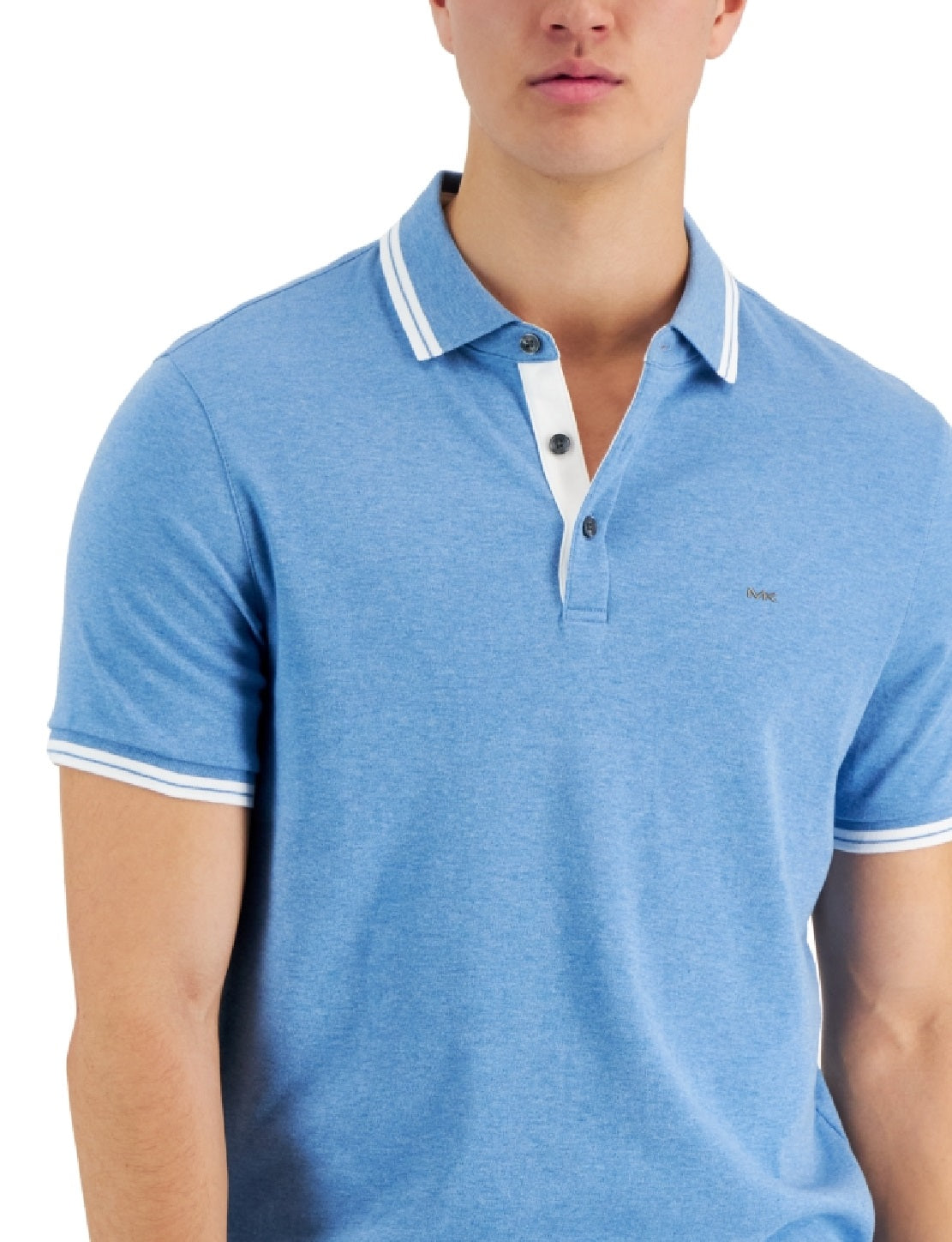 Michael Kors Men's Greenwich Polo Shirt Blue Size Large