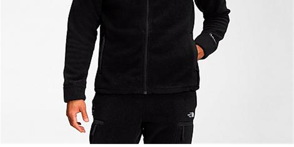 The North Face Men's Alpine Polartec® 200 Full Zip Hooded Jacket Black Size Medium