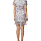 BCBGeneration Women's Ruched Mesh Mini Dress Pink Size 8