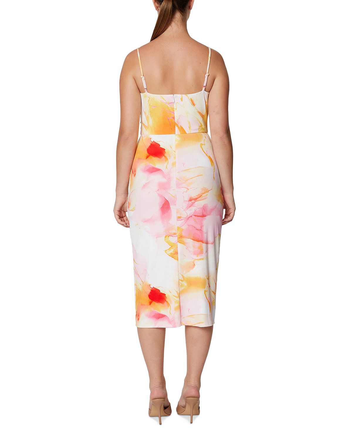 Laundry By Shelli Segal Women's Printed Bodycon Dress Brown