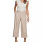 Calvin Klein Women's Plus Linen Cropped Wide-Leg Pants Beige Size 14W