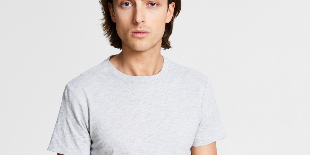 And Now This Men's Textured Space Dyed T-Shirt Gray Size XX-Large
