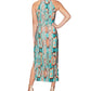 Rachel Roy Women's Crisscross Halter Maxi Dress Green Size Medium
