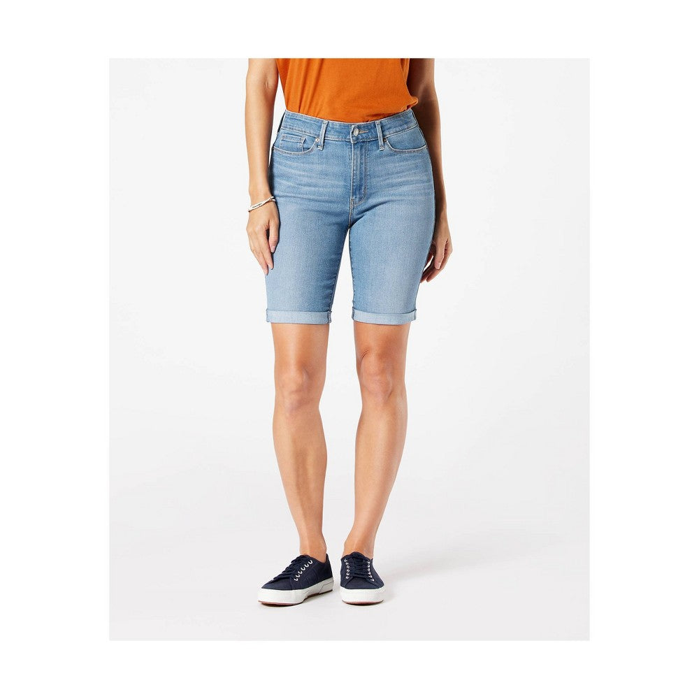 DENIZEN® from Levi's® Women's Mid-Rise 9 Bermuda Jean Shorts Jean Therapy Size 10