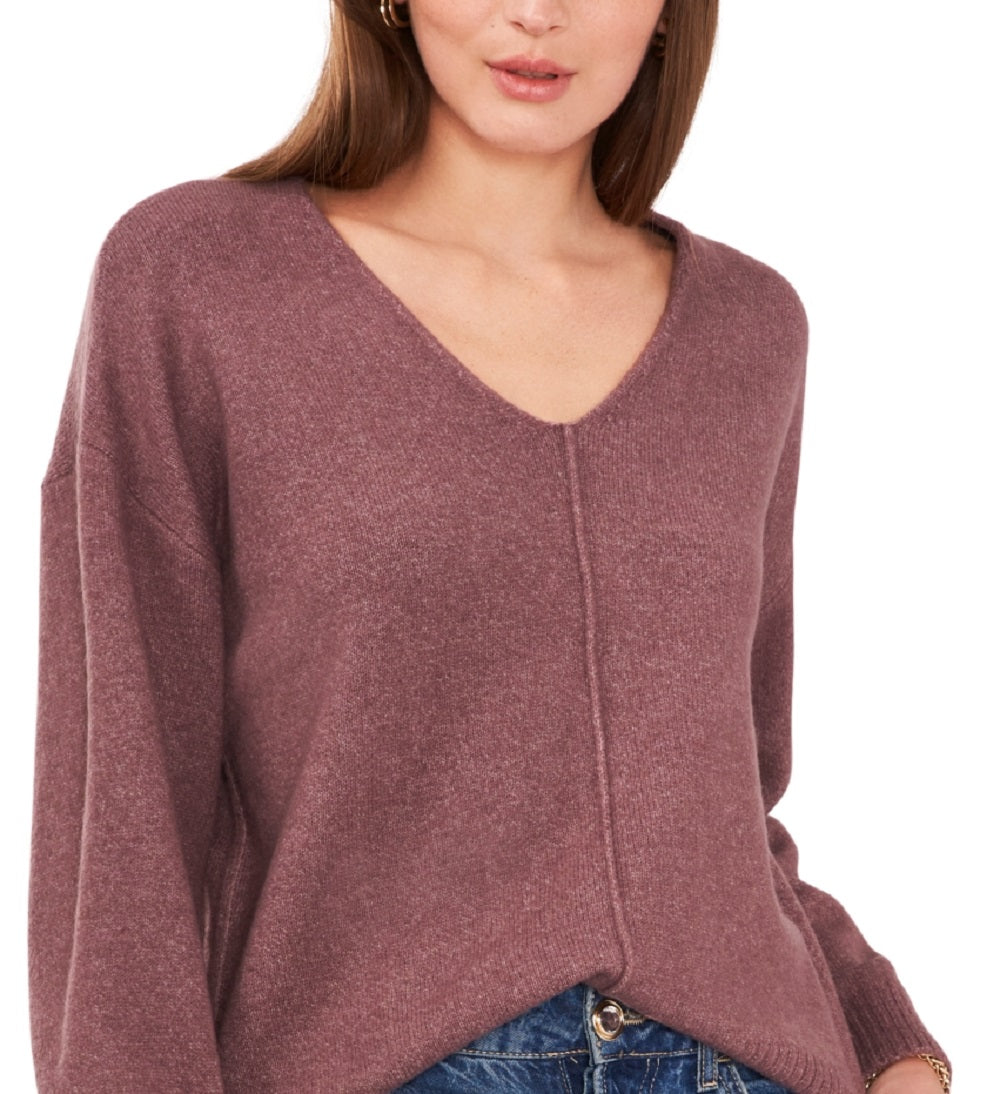 Vince Camuto Women's Cozy Seam Sweater Purple Size Medium