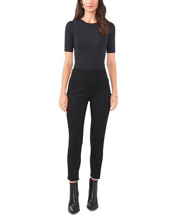 Vince Camuto Women's Wide Waistband Leggings Black Size Small