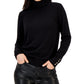 Tommy Hilfiger Women's Solid Buttoned Cuff Stella Sweater Black