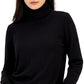 Tommy Hilfiger Women's Solid Buttoned Cuff Stella Sweater Black