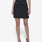 Karl Lagerfeld Paris Womens Black Tweed A Line Mini Skirt
