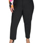 Karl Lagerfeld Paris Plus Size Mid Rise Compression Pants Black