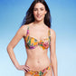 Shade & Shore Lightly Lined Ruffle Bikini Top - Women's Orange 36B