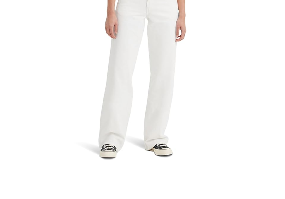 Levi's(r) Premium Low Loose (White Squared) Women's Jeans White