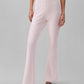 Calvin Klein Womens Tailored Knit Pull On Flare Leg Pants Pearl