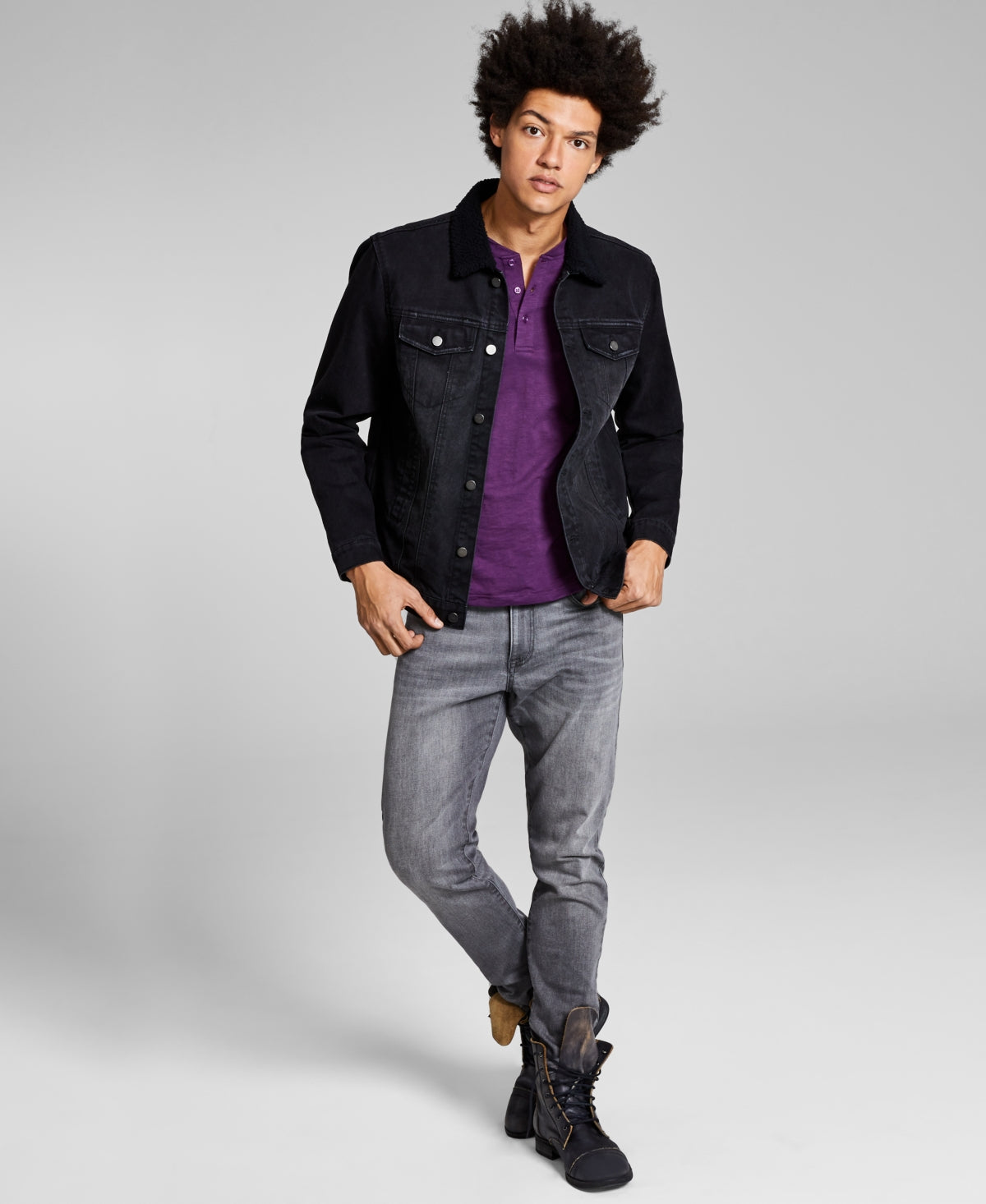 mens-denim-sherpa-trim-trucker-jacket