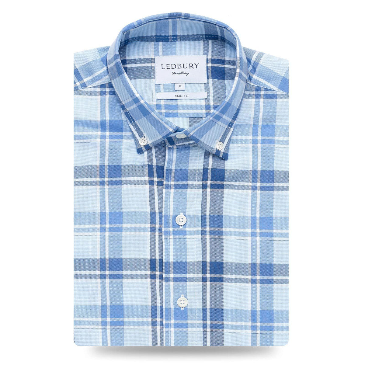 Ledbury The Guyton Plaid Casual Shirt Tailored Blue