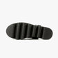 All Black - Women's Raffia Round Lugg Mule