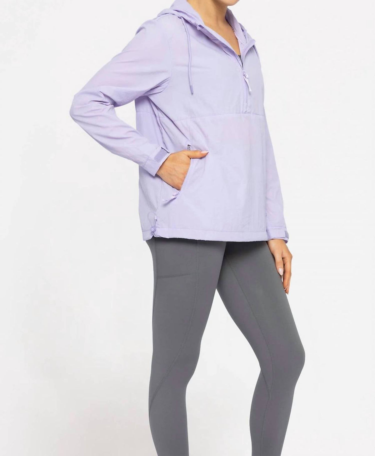 Mono B - Hi-lo Zip-up Nylon Running Jacket