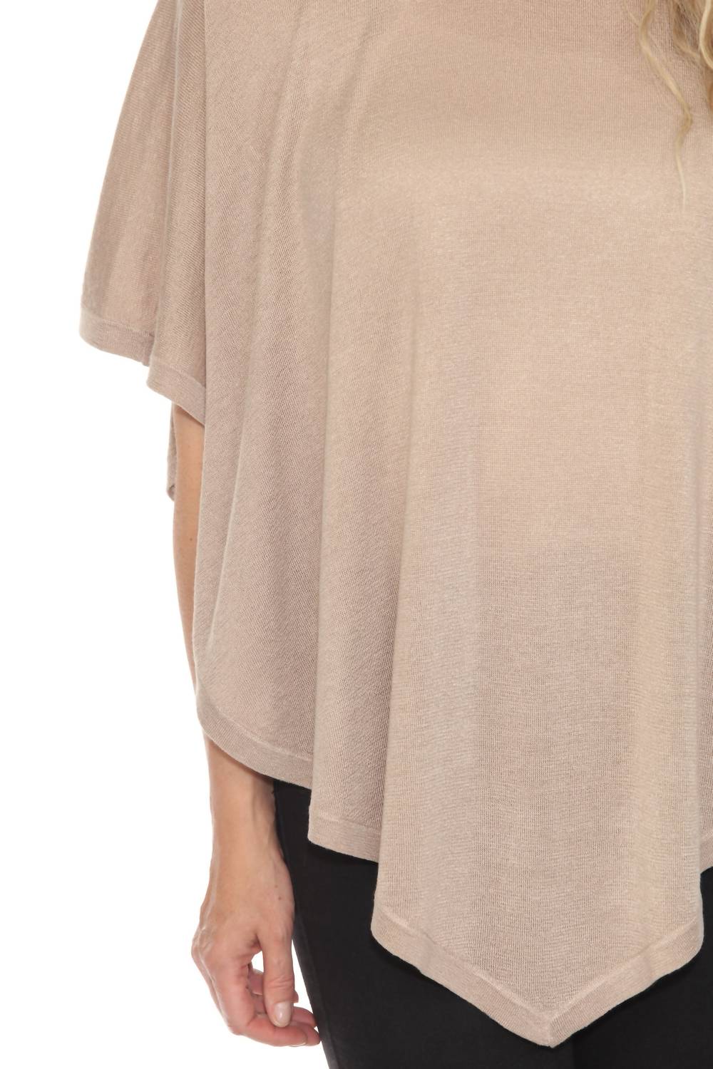 Joseph Ribkoff - Metallic Sweater Knit Poncho Top