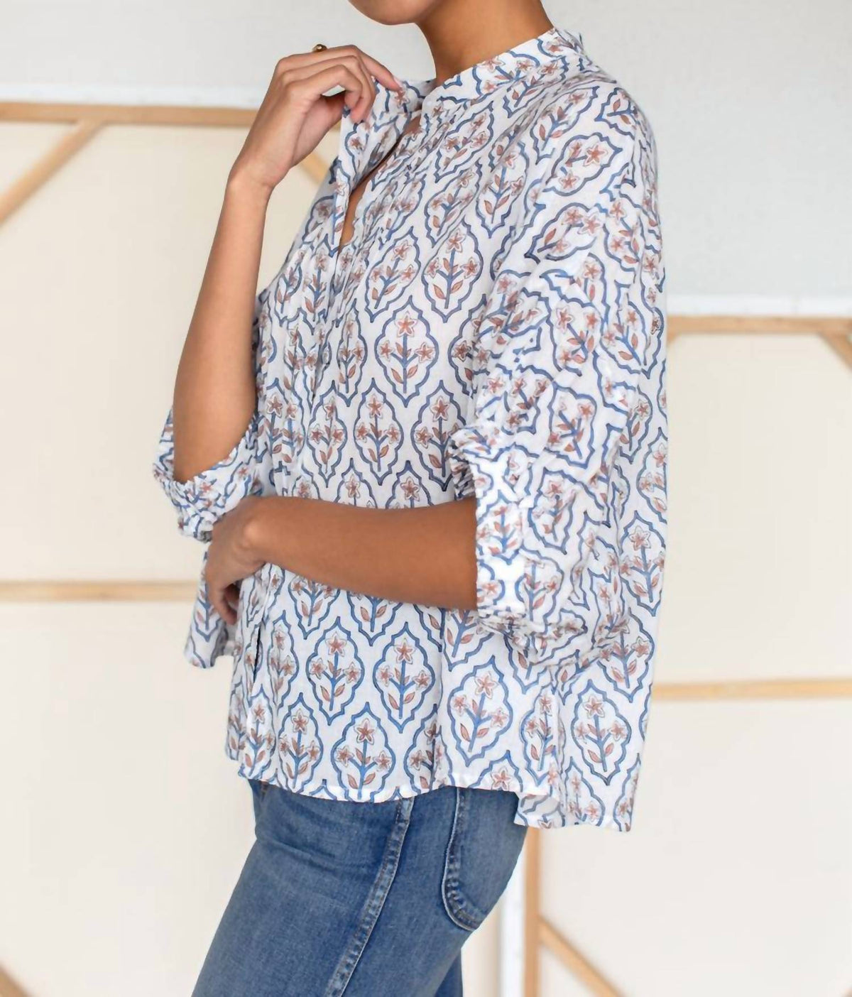Emerson Fry - Mandarin Collar Top
