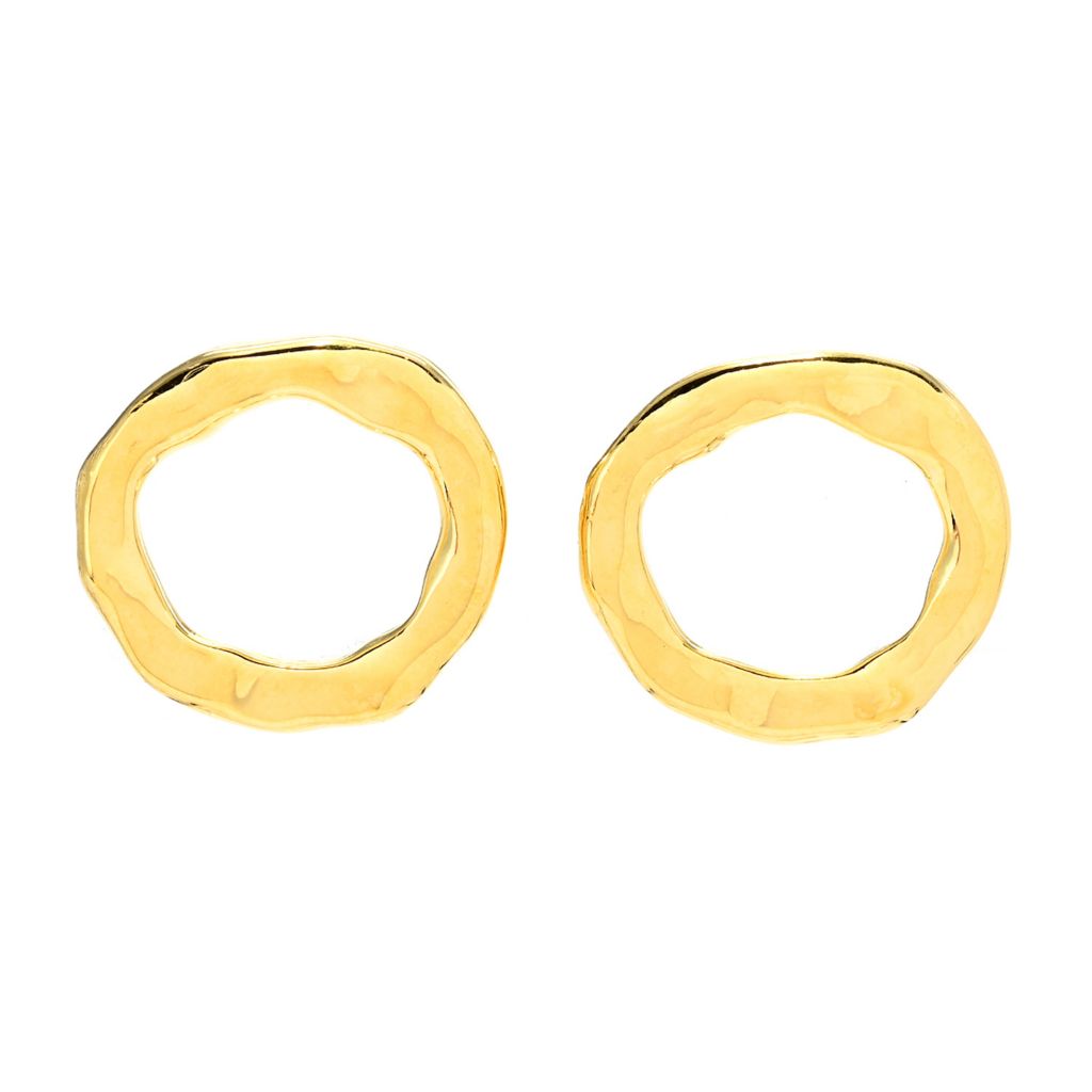 mayamar-24k-gold-plated-hammered-circle-stud-earrings