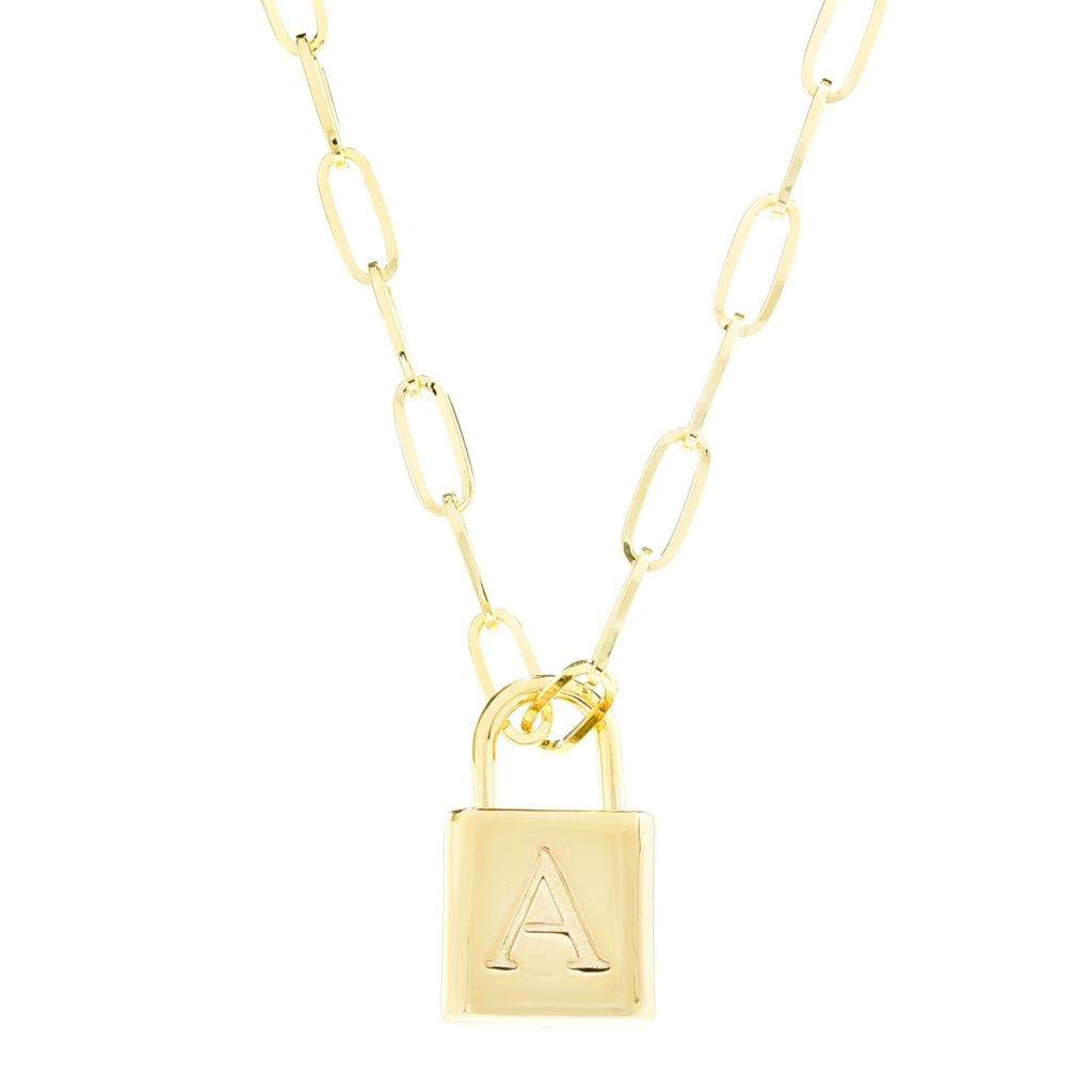toscana-italiana-reversible-initial-padlock-pendant-w-paperclip-chain