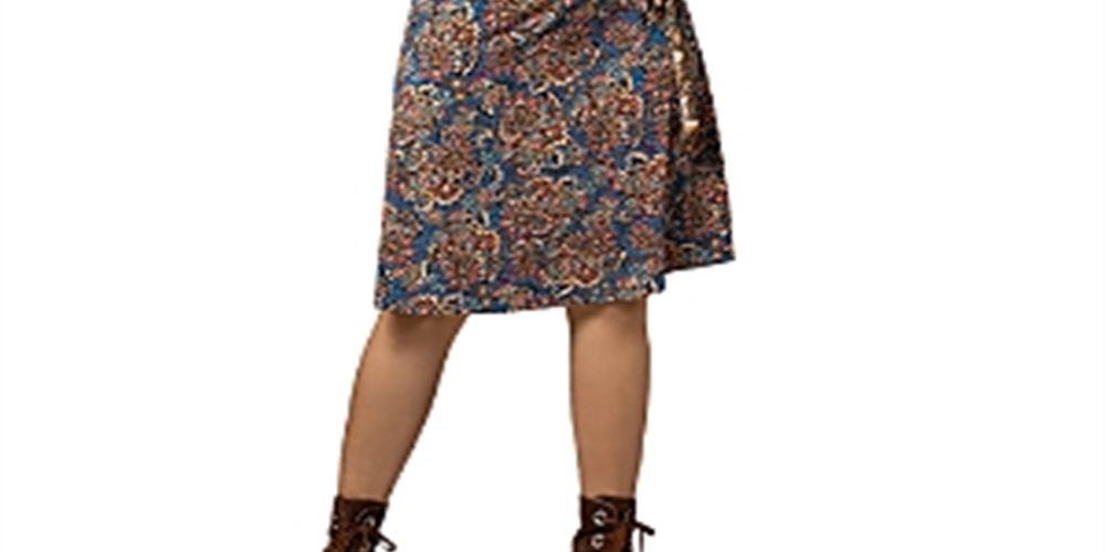 Leota Banded Perfect Wrap Dress Blue Size XXL