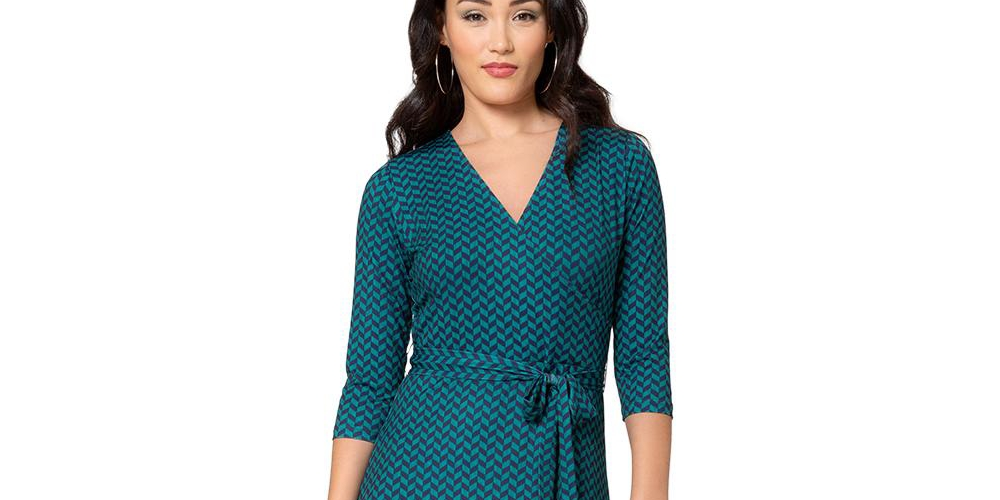 Leota Women's Perfect Wrap Maxi Dress Green