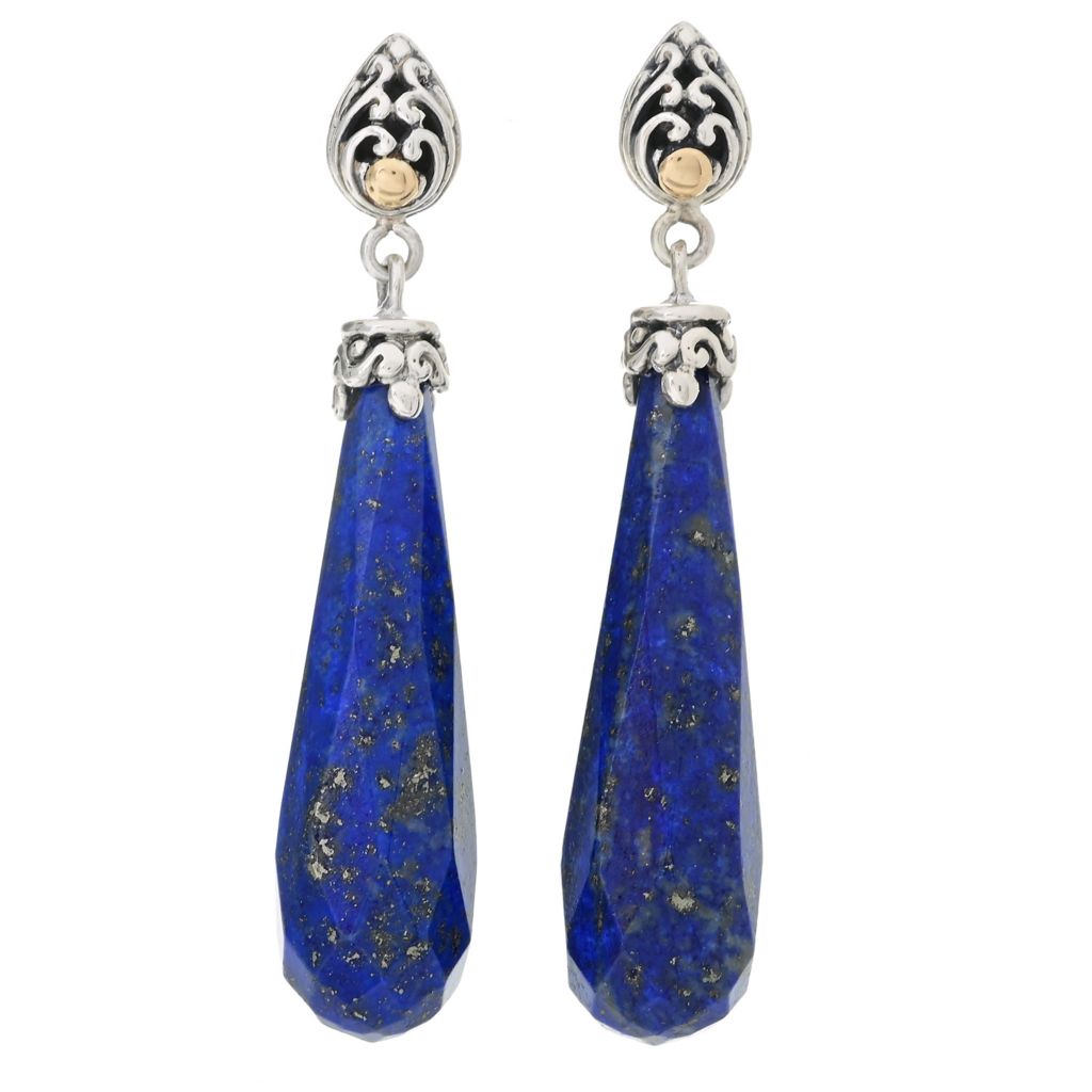 artisan-silver-by-samuel-b-choice-of-30x8mm-gemstone-drop-earrings