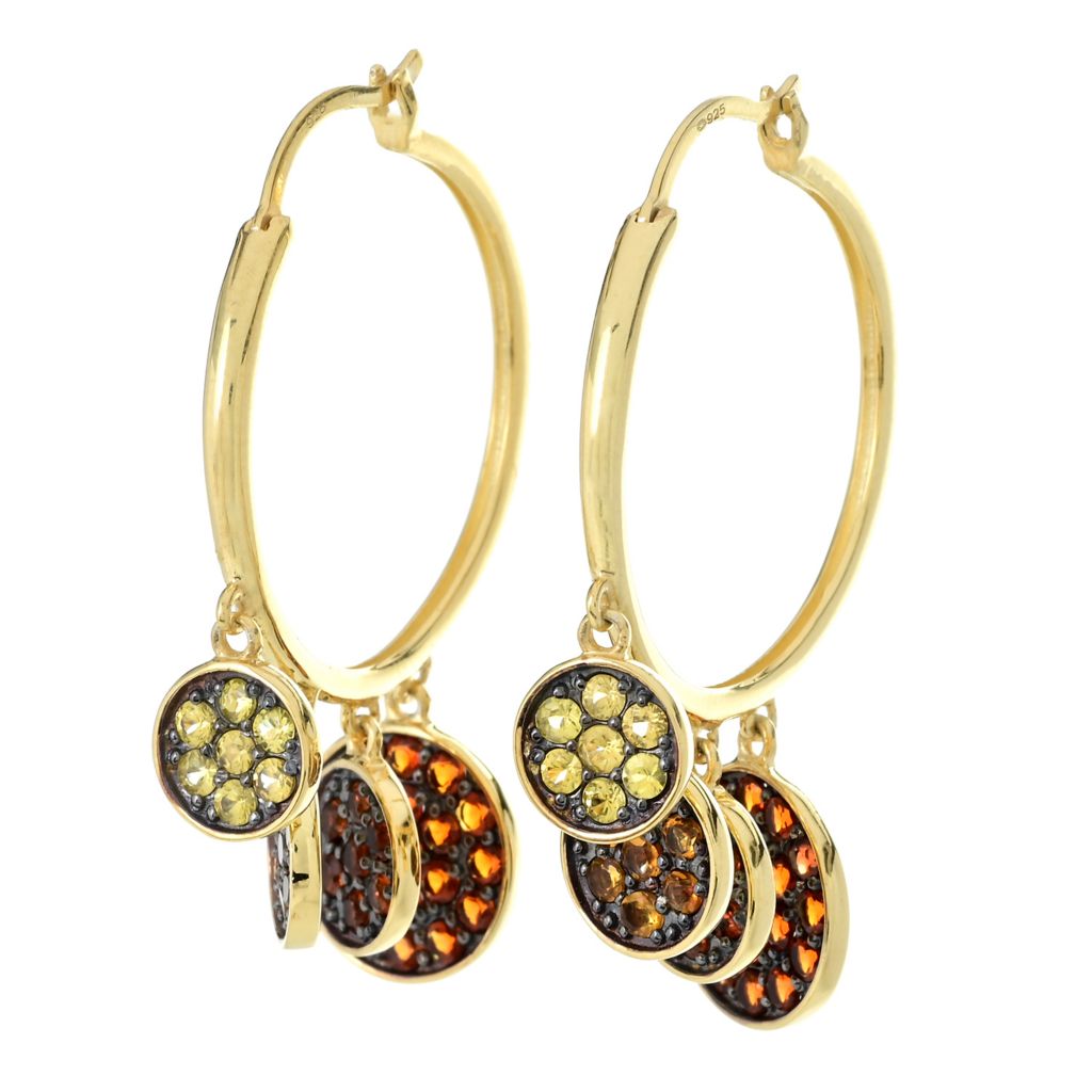 multi-gemstone-pave-charm-disc-hoop-earrings