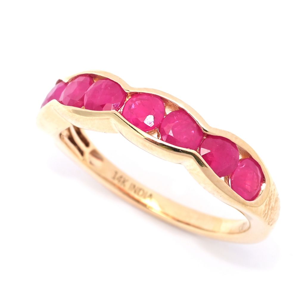 gem-treasures-14k-gold-1-60ctw-burmese-ruby-scallop-edge-band-ring
