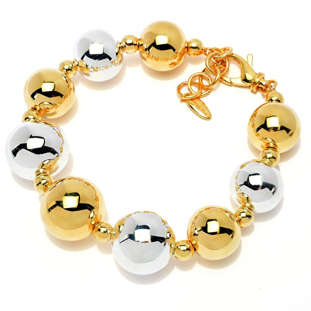 graziella-23k-gold-plated-electroform-two-tone-beaded-bracelet