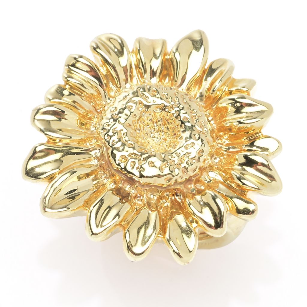 graziella-23k-gold-plated-electroform-polished-sunflower-ring