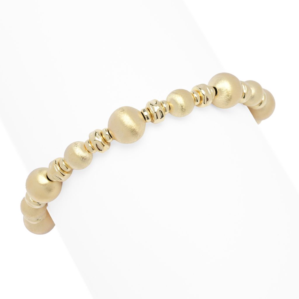 toscana-italiana-setosa-martellato-bead-hammered-rondelle-bracelet