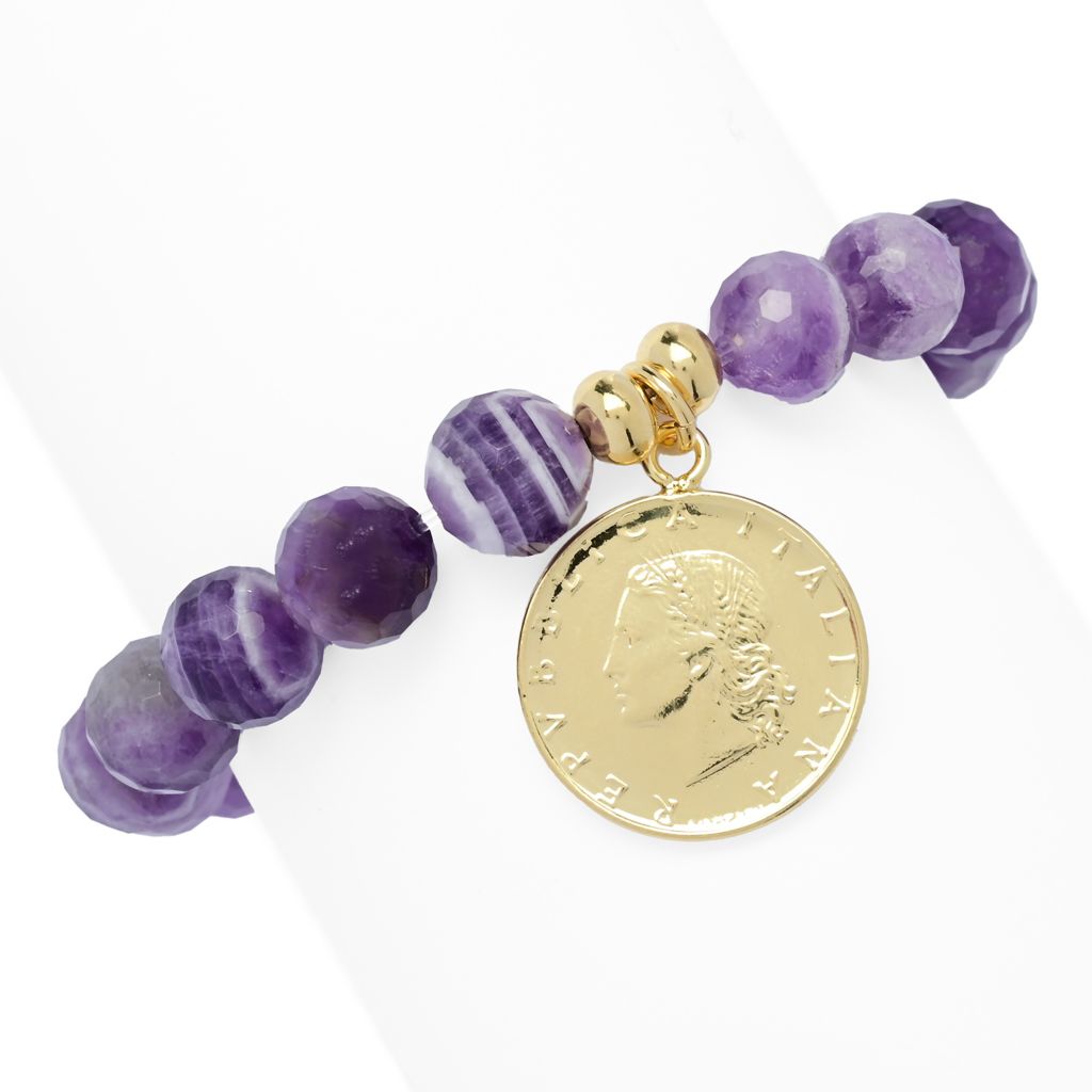 toscana-italiana-18k-gold-plated-10m-bead-gem-genuine-20-lire-stretch-bracelet