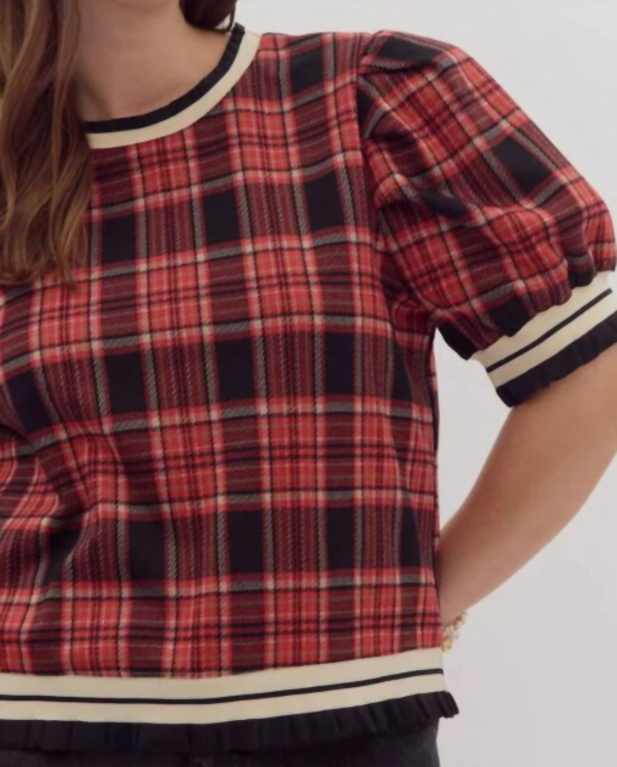 Entro - Plaid Top
