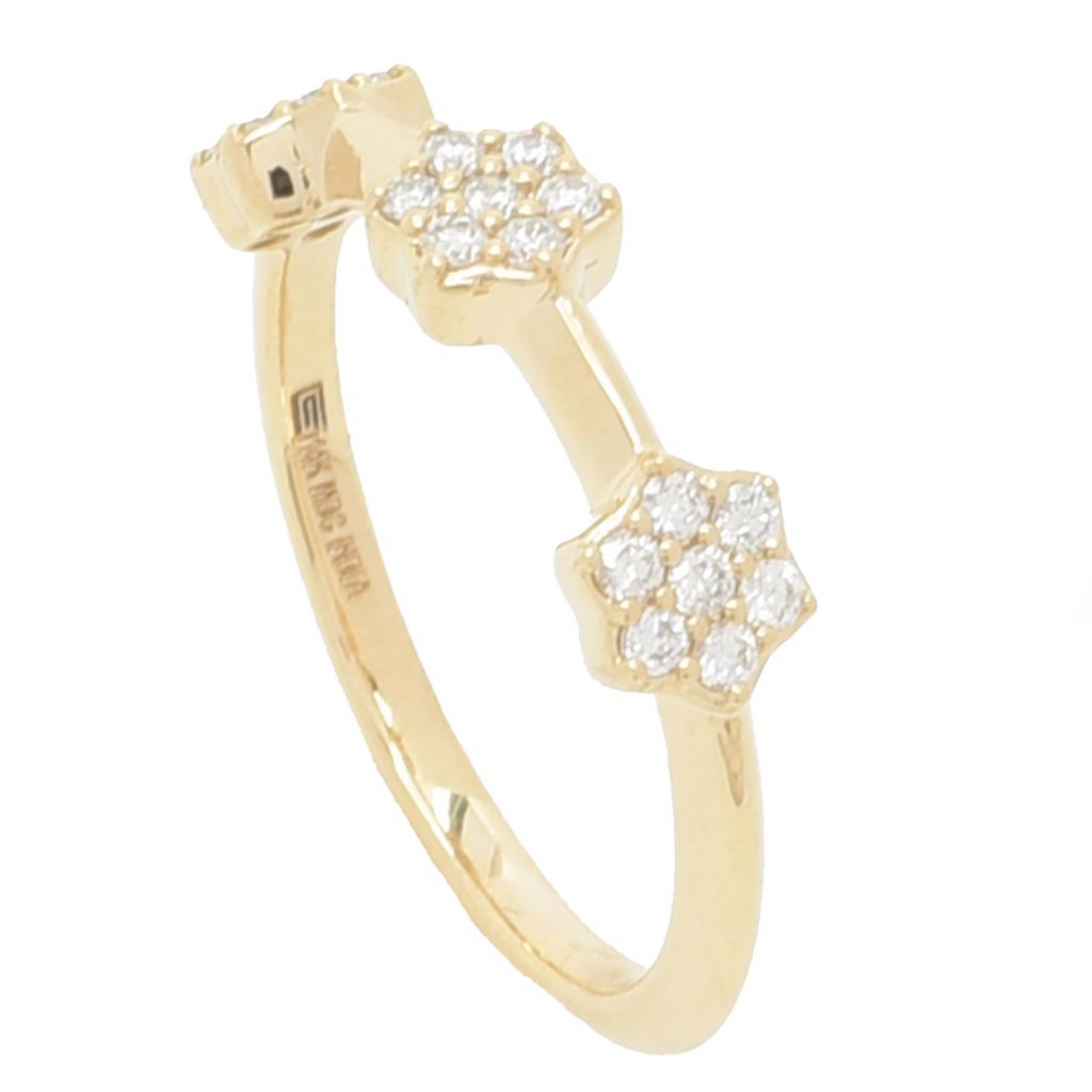 gems-of-distinction-14k-gold-0-27ctw-diamond-cluster-station-ring