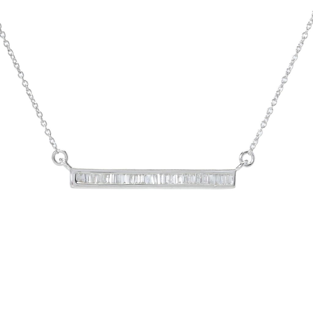 diamond-treasures-sterling-silver-0-32ctw-baguette-diamond-bar-necklace