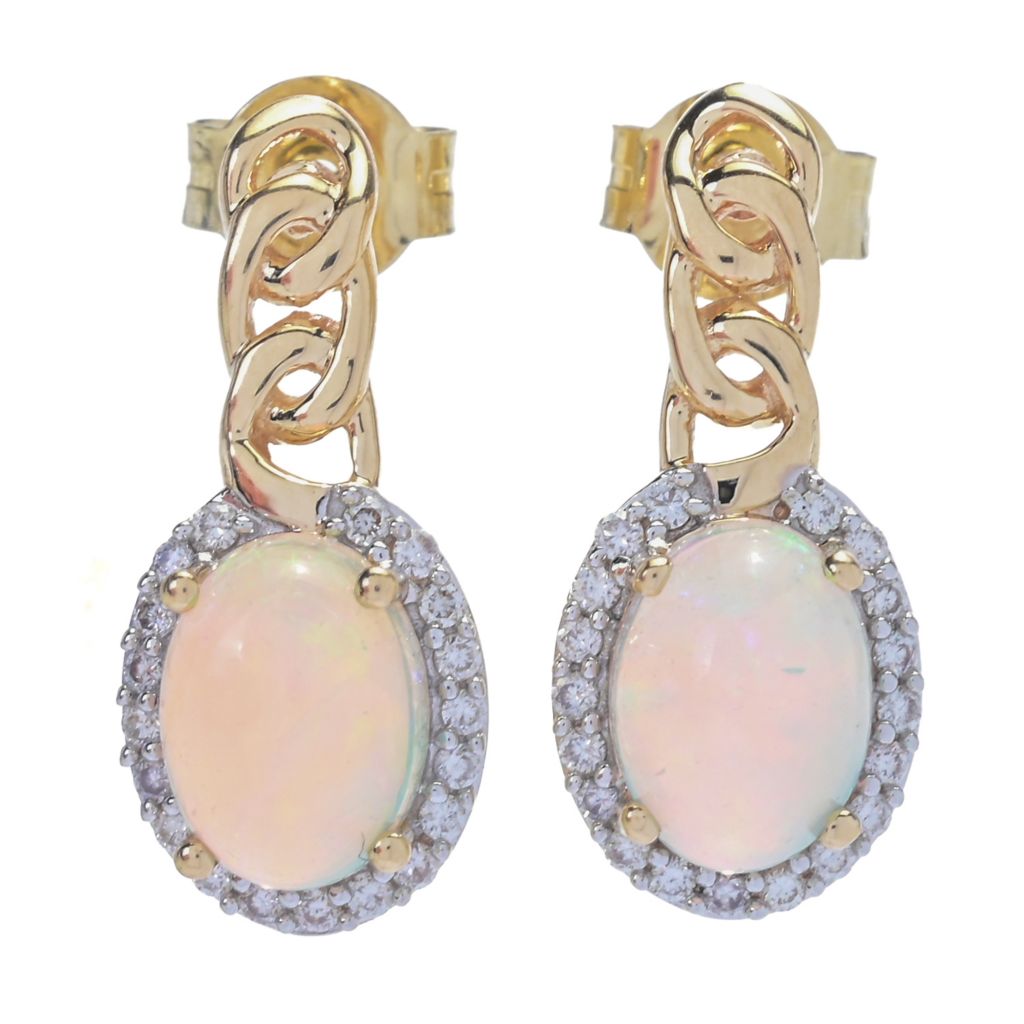 darte-14k-cuban-gold-8x6mm-ethiopian-opal-diamond-drop-earrings