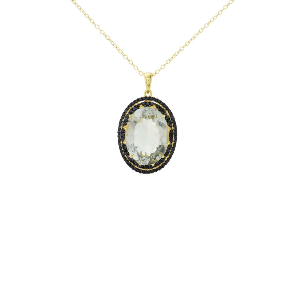 18k-gold-plated-choice-of-20x15mm-oval-gemstone-black-spinel-pendant-w-chain