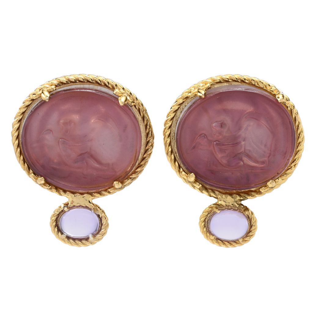tagliamonte-18k-gold-plated-venetian-glass-cameo-choice-of-gem-earrings
