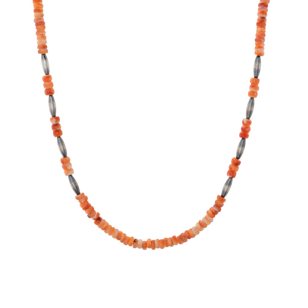 southwest-elements-4mm-orange-spiny-oyster-navajo-pearl-necklace