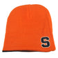 NCAA Syracuse Orange Kinella Cuffless Reversible Striped Knit Beanie Toque Hat