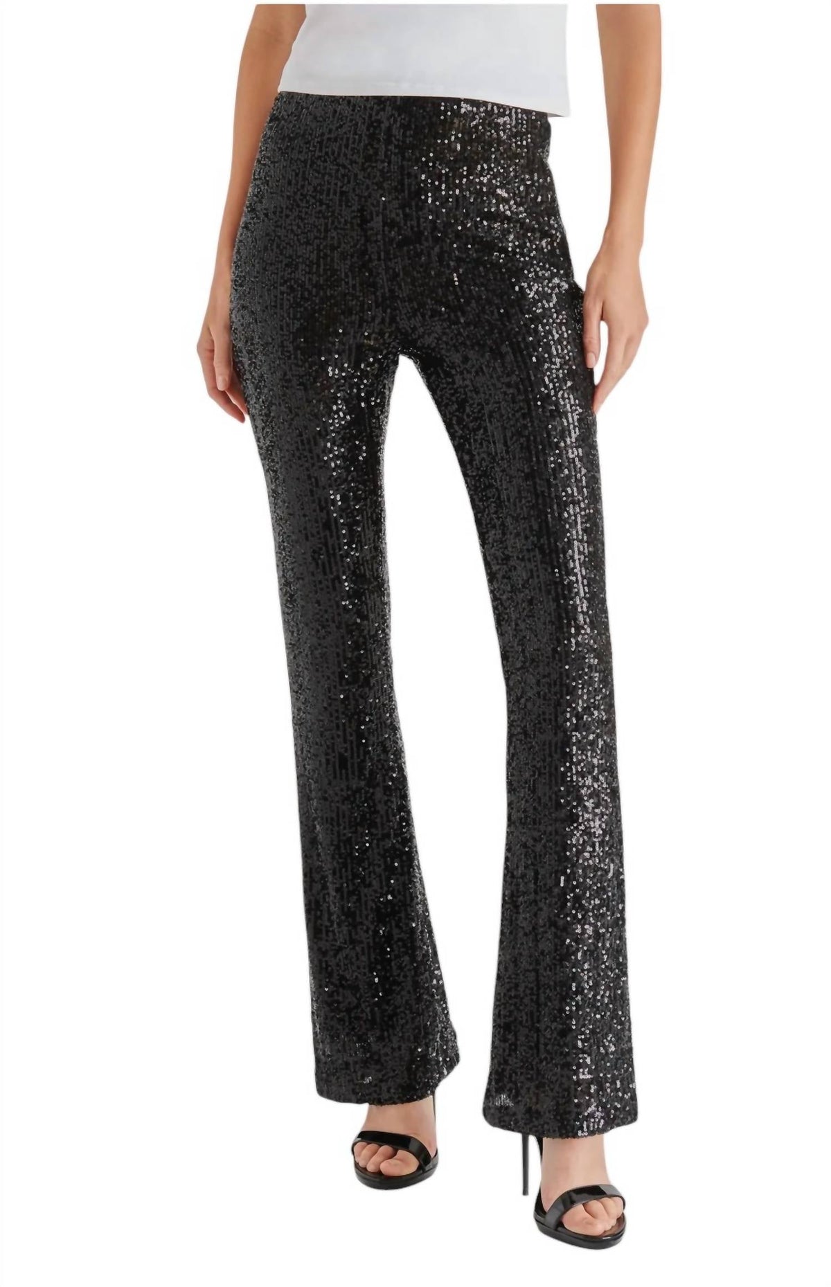 Steve Madden - Sequin Flare Leg Pants