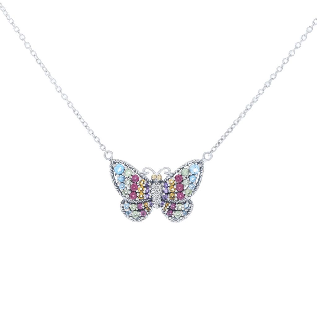 artisan-silver-by-samuel-b-1-18ctw-multi-gemstone-butterfly-necklace