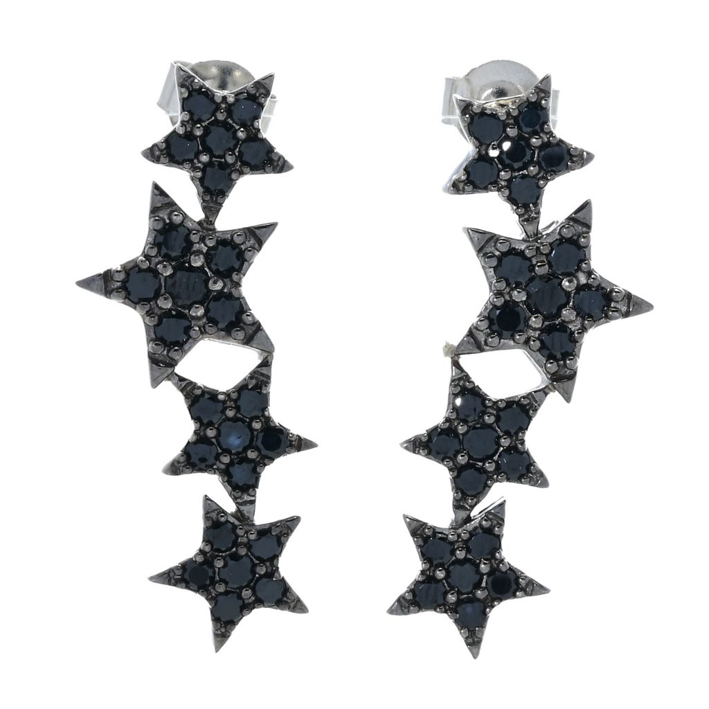 platinum-plated-choice-of-gemstone-shooting-stars-dangle-earrings