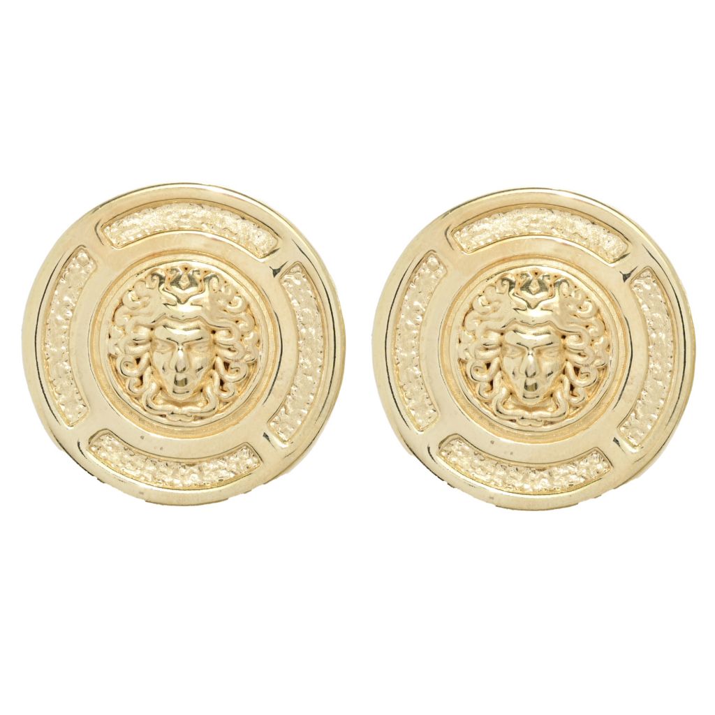 graziella-23k-gold-plated-electroform-medusa-coin-stud-earrings