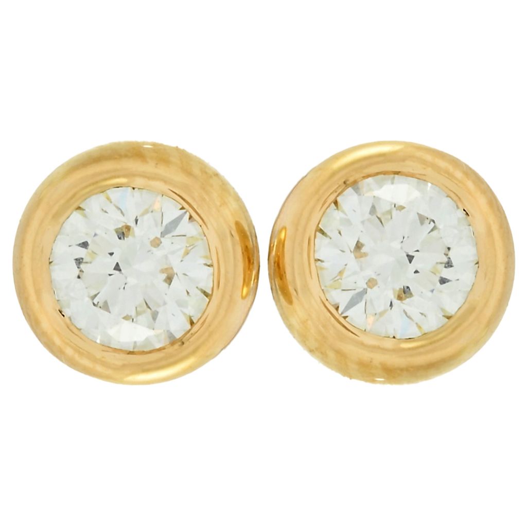 morris-david-14k-gold-choice-of-carat-bezel-set-diamond-stud-earrings